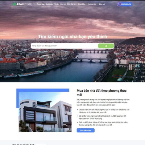 Thiết kế website trọn gói giá rẻ bất động sản 13