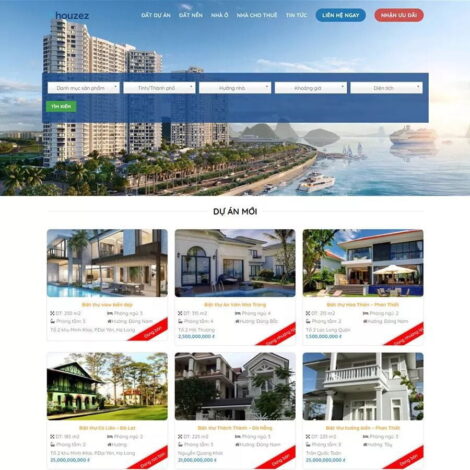 Thiết kế website trọn gói giá rẻ bất động sản 17