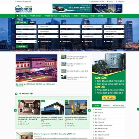 Thiết kế website trọn gói giá rẻ bất động sản 19