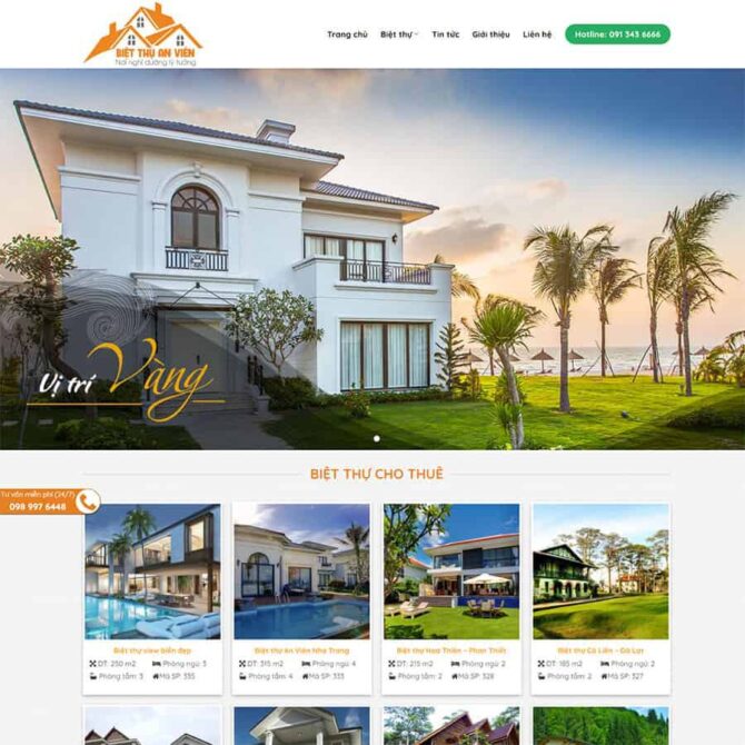 Thiết kế website trọn gói giá rẻ bất động sản 21