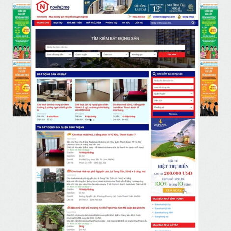 Thiết kế website trọn gói giá rẻ bất động sản 38