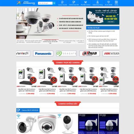 Thiết kế website trọn gói giá rẻ Shop bán camera 03