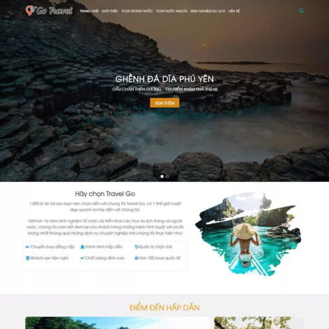 Thiết kế website công ty du lịch đẹp