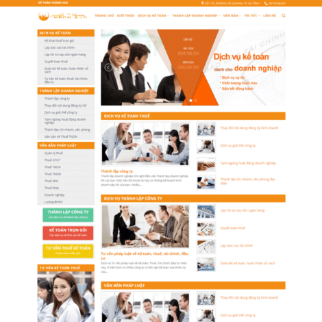 Thiết kế website trọn gói giá rẻ công ty dịch vụ kế toán 02