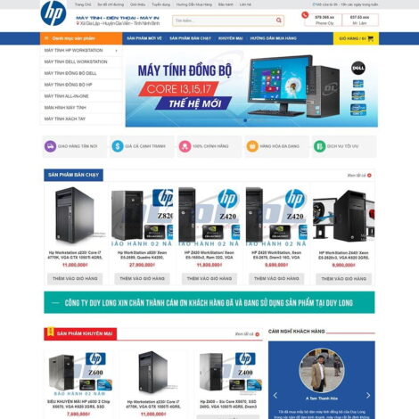 Thiết kế website trọn gói giá rẻ bán máy tính 05