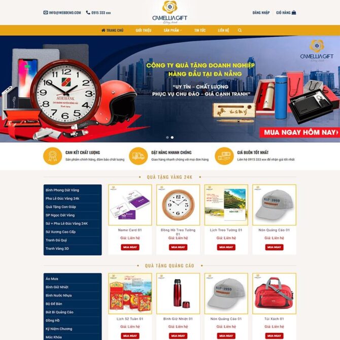Thiết kế website trọn gói giá rẻ quà tặng doanh nghiệp