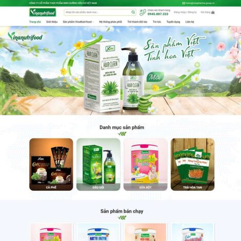 Thiết kế website trọn gói giá rẻ thực phẩm chức năng 15